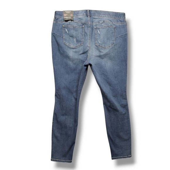 Torrid Bombshell‎ Skinny Jeans Womens Pluss 22 High Rise Destructed - Picture 5 of 12